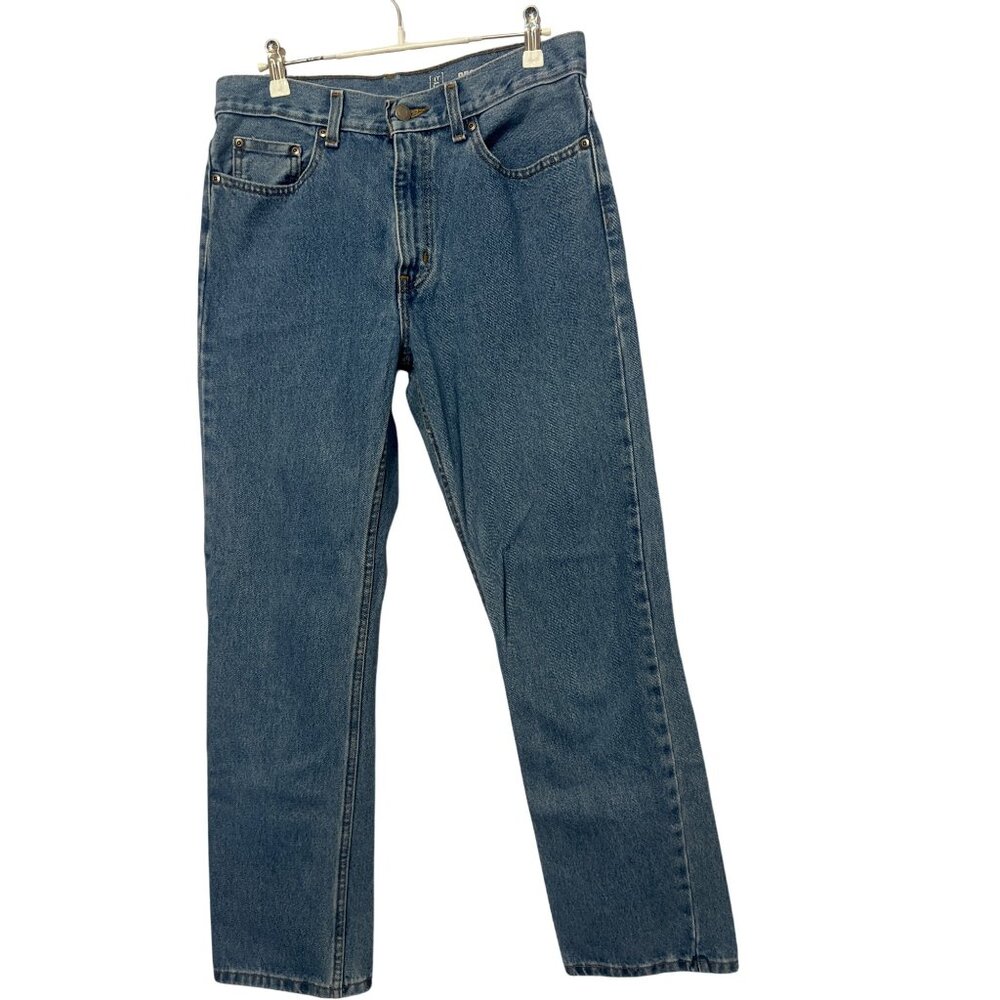 Mens George Regular Fit Jeans 30x30 Mid Wash Denim Straight Leg‎ Cotton Med Wash